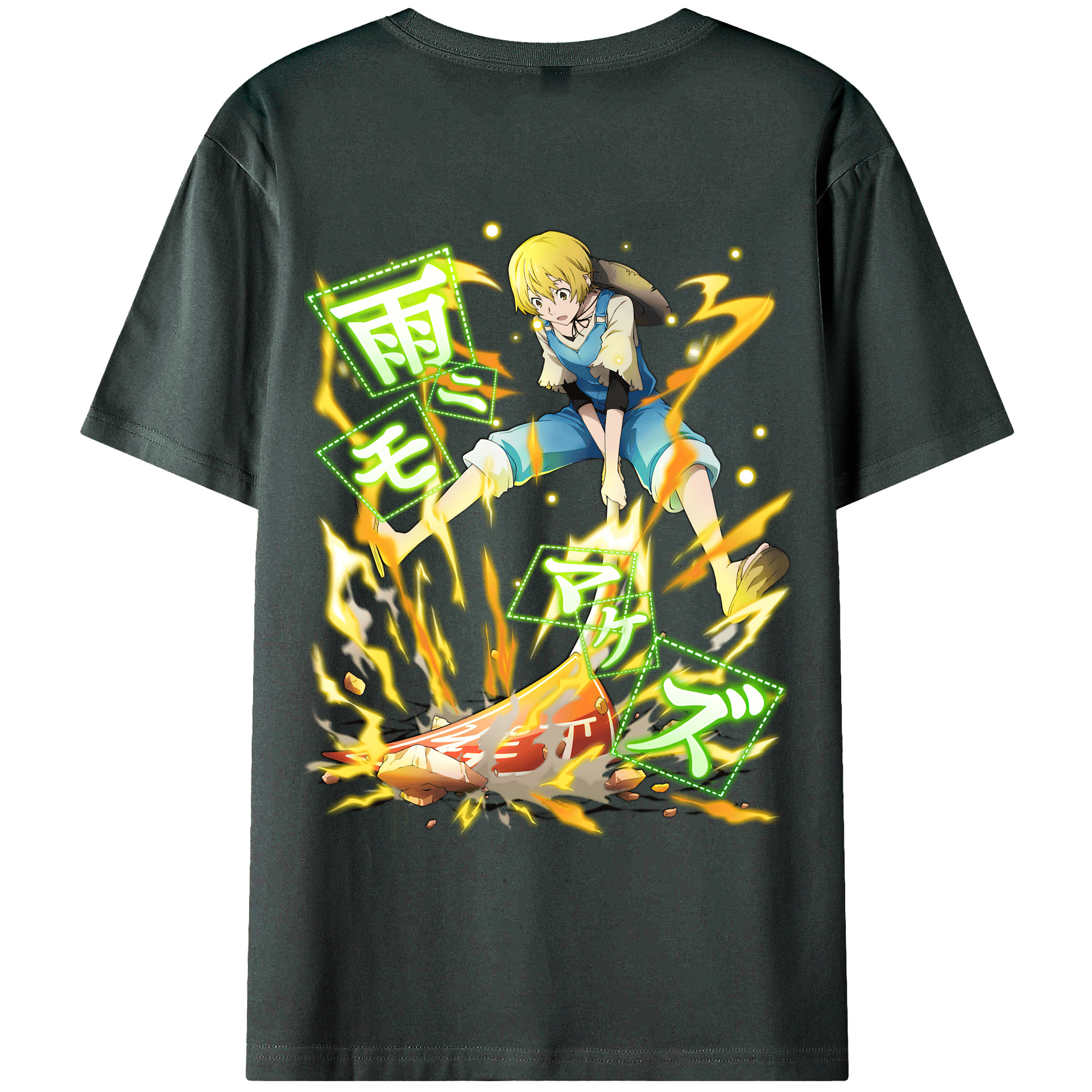 （画像用） 文豪ストレイドッグス Bungo Stray Dogs 綿100％ メンズ半袖Tシャツ（バックプリント） 通気性